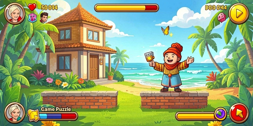 Gameplay seru dengan berbagai pilihan mode permainan.