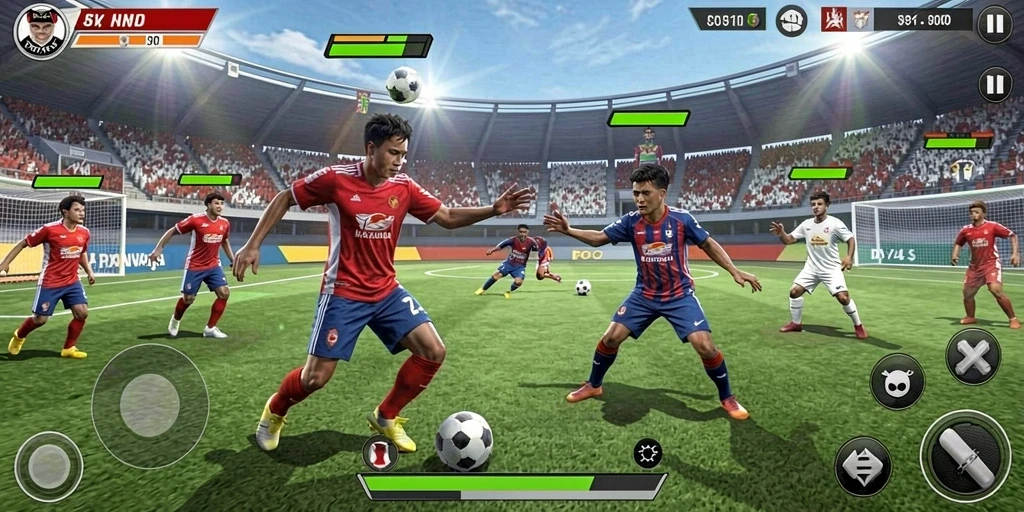 Pertarungan epik melawan monster kuat.
